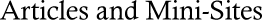 Articles and Mini-Sites